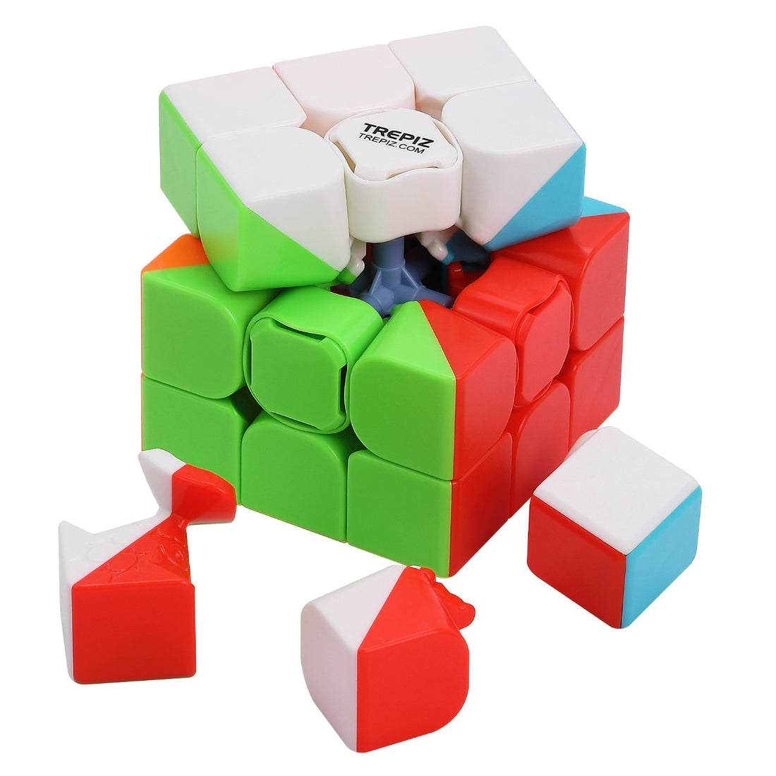 Speed cube disassembled 