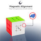 Magnetic Speed Cube 3x3 - Buttery Smooth, Ultra Durable Magic Cube with Bright Colorful Stickerless Tiles